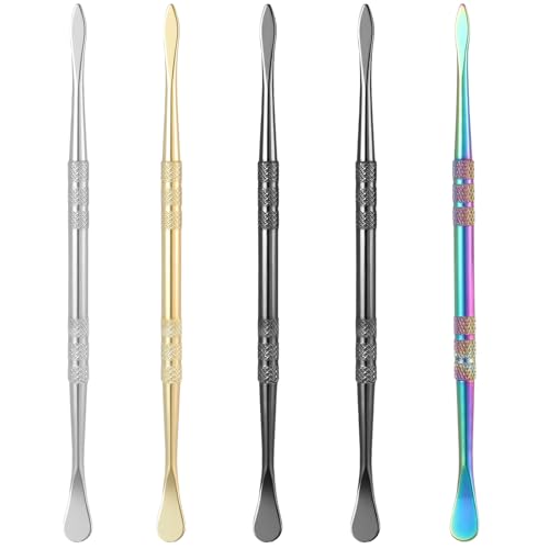 Wanmu 5Pcs Wax Carving Tools, Sculpture Tools, Sculpting Tool Spoon | Stainless Steel, Wax Carving Tool Set, for Modeling, Double-Headed, 4.7" Length