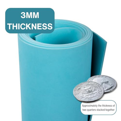 LotusFoam EVA Foam Sheet 3mm – 44"x 85" Craft Foam for Cosplay, Costumes & DIY, High Density 130 kg/m3, Heat Shapeable, Paintable, 35 Colors (Mocha) - Mocha - color: Mocha
