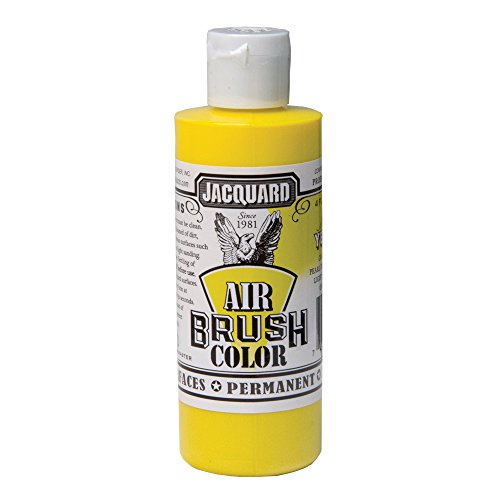 Jacquard Airbrush Color 4Oz Metallic Yellow - color: Metallic Yellow, size: 4 Fl Oz (Pack of 1)