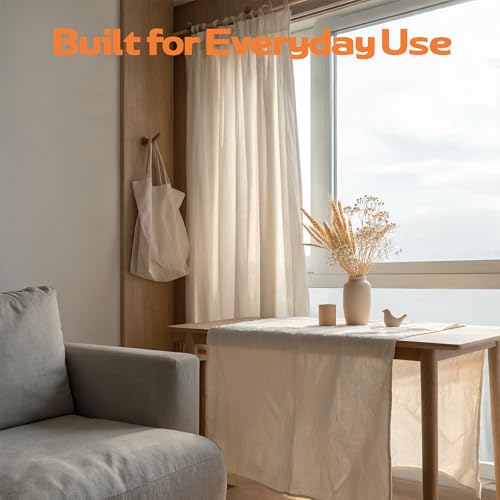 5 oz Lightweight Canvas Fabric, Soft Natural Cotton Blend 60'' Wide for Sewing, Painting, Tote Bags, Embroidery, DIY Crafts (Unbleached, 5 Yard) - color: Unbleached - 5oz, size: 5YD-(60'' x 180'')