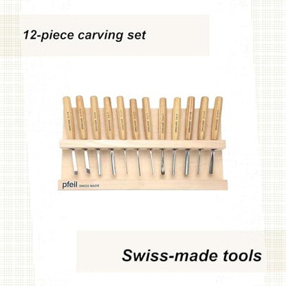 "Swiss Made" Intermediate Carving Set, 12 Piece
