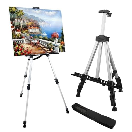 RRFTOK Easel Stand for Painting and Sign, Adjustable 17-66 Inch - style: 66S 1-Pack