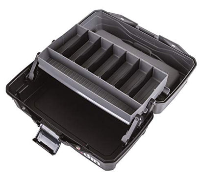 ArtBin 6891AG 1-Tray Art Supply Box, Portable Art & Craft Organizer with Lift-Up Tray, [1] Plastic Storage Case, Gray/Black - style: One Tray