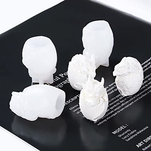 Cayway 3 PCS Small Dragon Egg Silicone Mould for Resin, Dragon Egg Epoxy Silicone Moulds Jewelry Casting Mould for Resin Craft DIY, Keychain, Home Decoration