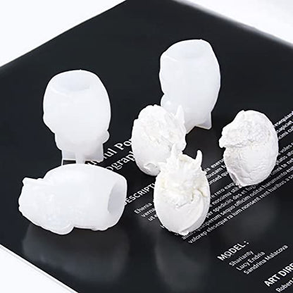 Cayway 3 PCS Small Dragon Egg Silicone Mould for Resin, Dragon Egg Epoxy Silicone Moulds Jewelry Casting Mould for Resin Craft DIY, Keychain, Home Decoration