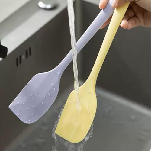 4 PCS Mini Silicone Spatulas 8.2 Inch Rubber Spatula,Nonstick Cookware - color: Purple Green Pink Yellow