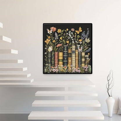 EIBEILI Diamond Art Kits for Adults-Book Flower Diamond Painting Wall Art - color: Book