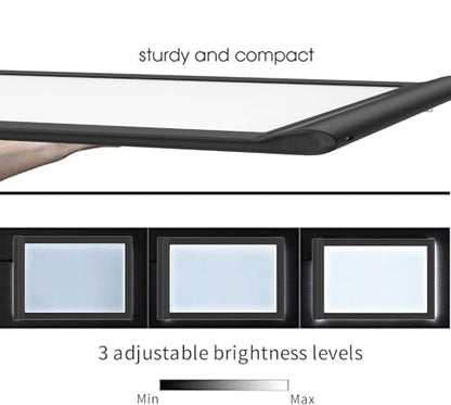 A4 Light Box for Tracing,2 Way Power Suply Drawing Pad Dimmable Brightness