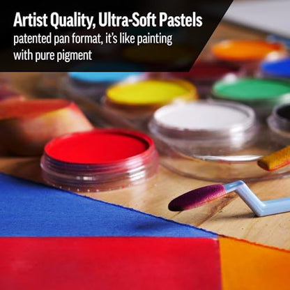 PanPastel Artist Pastels by GOLDEN, Extra Dark Shades Set, 20 Color, Professional Artist Pastels, Unique Pan Format (cake-like)