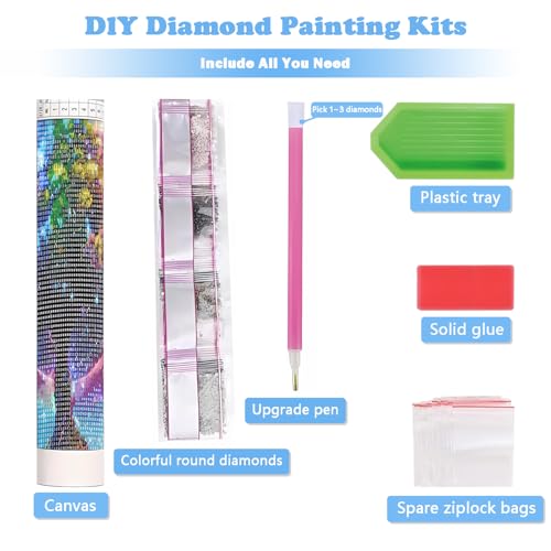 5D Heart and Flower Diamond Art Kits for Adults, DIY Diamond Painting Kits - color: QY152