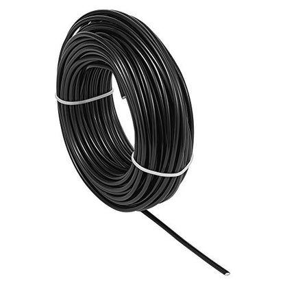 65.6 Feet 3.5mm Aluminum Wire Black Bendable Metal Craft Wire for Beading Jewelry Craft Making - color: Round-Black, size: 3.5mm