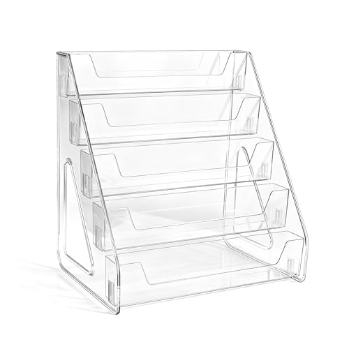 Vowcarol Clear Acrylic Paint Organizer Tall Version - 5 Layers, Miniature Paint Holder, Craft Organizer Rack