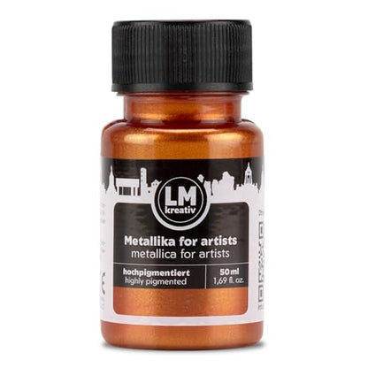 Metallic Acrylic Paint 1.69 fl oz - Bronze - Premium Metallic Paint for Artists and Crafters. High Coverage, Lightfast & Durable. Ideal for Canvas, Wood, Ceramic & More - color: Bronze