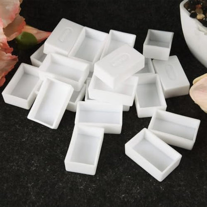50Pcs Watercolor Full Pans Empty with Magnetic Stripe,Plastic Palette Tins - color: 50 Full Pans
