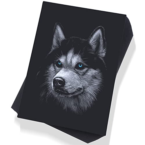 Crtiin 100 Pcs Black Drawing Paper Heavyweight, 5 x 7 Inches - size: 5 x 7 Inches