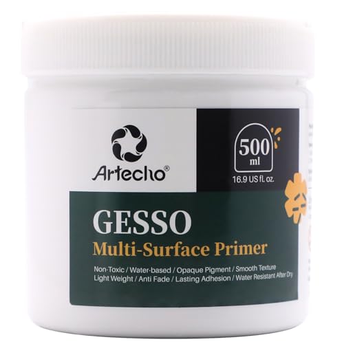 Artecho White Gesso 16.9oz / 500ml - color: white, size: 16.9 Fl Oz (Pack of 1)
