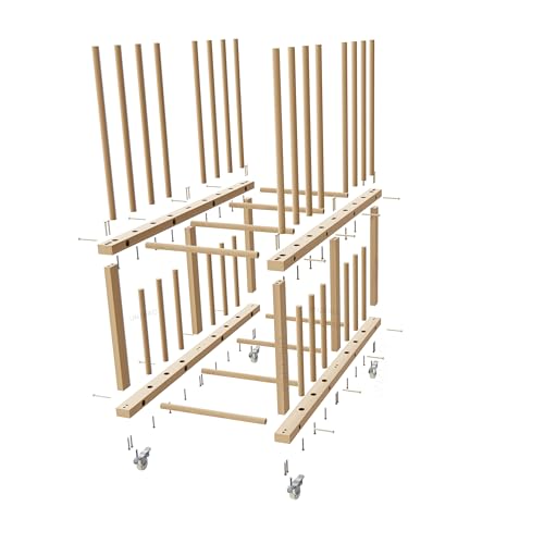 Art Storage Rack, Art Canvas Storage, Art Drying Rack, Canvas Boards Rack Art Storage with Handle & Caster Wheels for Drawing Board, Panel, Paper Pad for - size: 16"D x 38.5"W x 39.5"H
