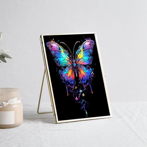 Iskueal Glow in The Dark Scratch Art Paper，Engraved Landscape Scratch Painting Rainbow Board (12 Sheets A4) Adults, Fun Sketch Card Creative Craft Toy (Animals/Landscapes) - color: (Animals/Landscapes)