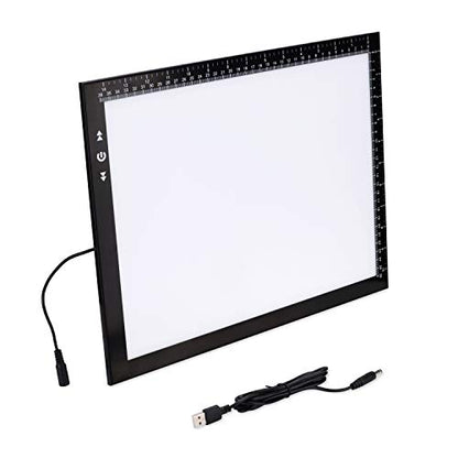 HSK B4/A3s LED Artist tracing Light Box Copy Table, Adjustable High Brightness Light Pad for Tatto Drawing, Sketching, Animation,Diamond Painting Accessories - size: 03 - B4