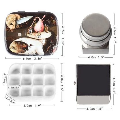 Portable Travel Watercolor Palette, Mini Metal Tin Box,12-Well Empty Tins - color: Outdoor Painting Set-bosch Hell
