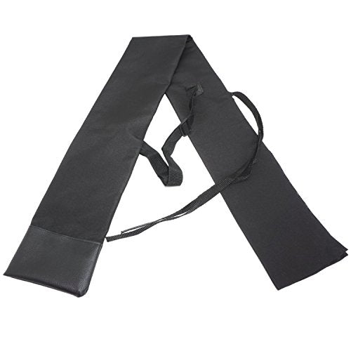 Sword Carry Bag with Strap - Large Size Samurai Sword Katana Bokken Bag Carrying Case - color: Leather bottom With Back STRAP