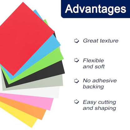 MECCANIXITY Foam Sheets Crafts 10x10 Inch 5mm EVA Craft Foam Paper Foam Sheets for Crafts Projects DIY Cosplay Modeling, White, 2 Sheets - color: White, size: 5mm