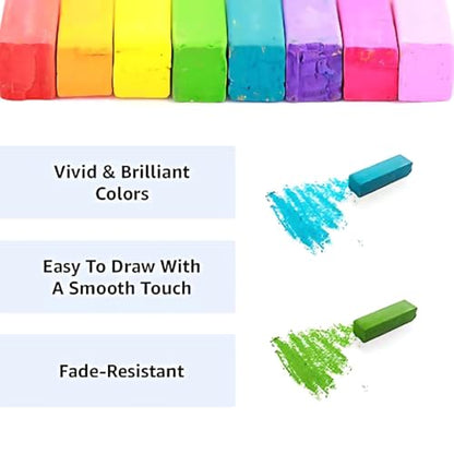 MUNGYO Soft Pastel Set – 64 Vibrant Colors for Artists | Smooth & Blendable | Square Shape - style: Square Soft Pastels