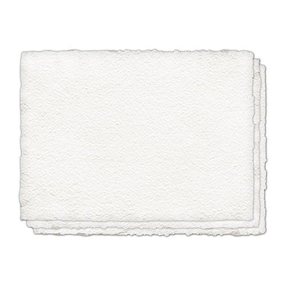 Indigo Artpapers 22" x 30" 100% Cotton Cold-Pressed Handmade Paper for Watercolors, 640 GSM, 3 Sheets/Pack (IAPCO61)