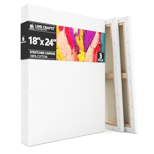 Stretched Canvas 18" X 24" Pack of 3 - size: 18"x24"x3