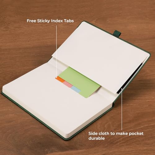 AHGXG Lined Journal Notebook, 192 Numbered Pages, A5 Size (5.7'' x 8.3'') - color: Black, style: Lined