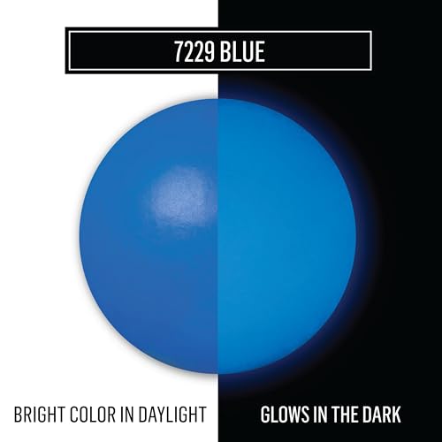 FolkArt Glow-in-the-Dark Acrylic Paint, 2oz., Blue - color: Blue, size: 2 Fl Oz (Pack of 1)