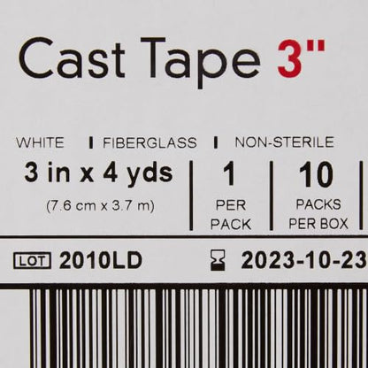 McKesson Cast Tape, White, 3 in, 1 ct | Fiberglass, 4 yds