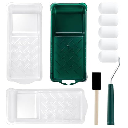 Foam Paint Roller Kit, 10 Pack, 2 Inch Mini Paint Roller Set