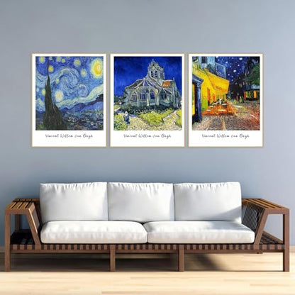3 Pack Van Gogh Diamond Art Kits for Adults Diamond Painting Kit Beginner - color: DP03144, size: Round Drill