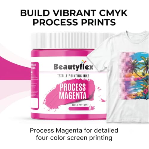Process Magenta Screen Printing Ink 16 oz Pint, Plastisol Ink - color: Process Magenta, size: 16 fl oz