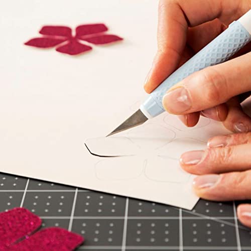 Cricut 2004843 TrueControl Knife Kit - For Use As a Precision Knife, Craft knife, Carving Knife and Hobby Knife - For Art, Scrapbooking, Stencils, and DIY Projects - Comes With 5 Spare Blades - [Blue] - color: Blue, style: Craft Knife