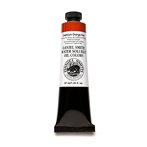 Daniel Smith 284390035 Water Soluble Oils Paint Tube, 37 mL, Cadmium Orange Hue - color: Cadmium Orange Hue