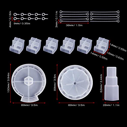 Woohome Silicone Resin Molds Carousel, Rotary Flying Chair Resin Molds, Silicone Molds for Epoxy Resin, DIY Carousel Molds for Office, Home Decor