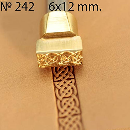 DandS ltd Leather Stamp Tool, Celtic, Professional Steel Craft Tool for Leatherworking, Embossing, Carving & Stamping Leather Projects, Belts Wallets & DIY Projects Compatible with Mallet #242 - color: Celtic 0.23" X 0.47"