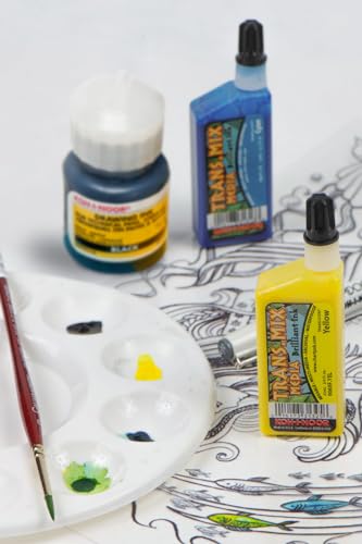 Koh-I-Noor Translucent Mix Media Pigment-Based Drawing Ink, 0.75 Oz. Bottle, Light Green (9065F.LGR)