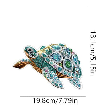 STGLCR Sea Turtle Suncatchers Special Shape Diamond Painting Kits for Beginner,Crystal Rhinestones Diamond Dots Diamond Art DIY Kits for Adults Painting Pendant Ornament for Home Wall Decor 7.8inch