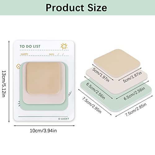 360Pcs Multi Size Sticky Notes, Sticky Notes Pastel Variety Pack for School