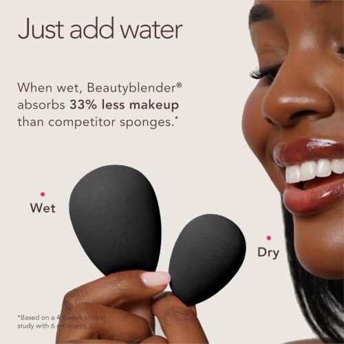 Beautyblender® | Pro Blender Makeup Sponge | Blend Liquid Foundations, Powders and Creams | Streak Free Application | Vegan, Cruelty Free | Made in USA - color: Pro Black