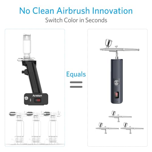 Actekart 5pcs 0.3mm No-Clean Airbrush Spray Modules (5pcs 0.3mm Airbrush Spray Modules Kit) No Clean Air Brush Bottles Cordless (TK-AB0077-503S) - size: 0.5mm