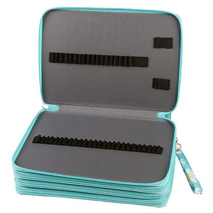 200 Slots Pencil Case Organizer With Removal Handle Strap - color: Daisy, size: 200