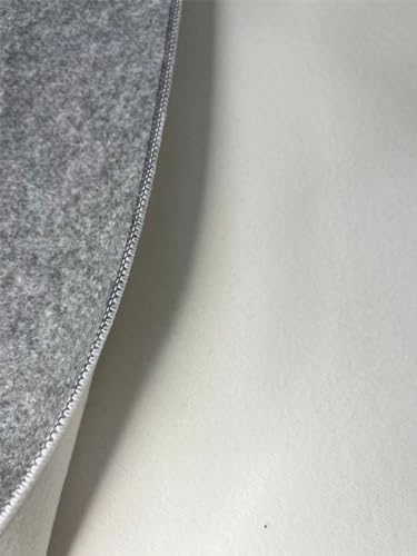 Easyou Calligraphy and Painting Mat Desk Pad Felt Reversible 50% Wool Mat Grey&White 40cmx80cm/15.8" x31.6 Thick Double Side - color: Reversible Grey&white 40cmx80cm/15.8"x31.6"