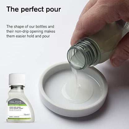 Winsor & Newton Linseed Stand Oil, 75ml (2.5oz) Bottle | Pale Viscous Oil, Slows Drying, Smooth Enamel Finish, No Brush Marks, Excellent Leveling, Can Be Used for Glazing - color: Linseed Stand Oil, style: 2.5-oz Bottle