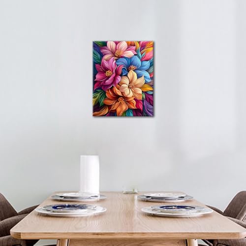 TUMOVO Flowers Paint by Numbers Kit for Adults - color: Flowers