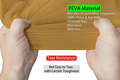 Gold Plastic Tablecloths 2 Pack Disposable Table Covers 84 Inch Circle Bridal Shower Party Tablecovers PEVA Vinyl Table Cloths for BBQ Picnic Birthday Wedding Banquet Parties 6 ft Round Table Use - color: D04 Gold