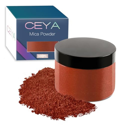 Ceya Mica Powder,5.3oz/150g Tawny Orange Pearlescent Effect Pigment Powder - color: G-Tawny